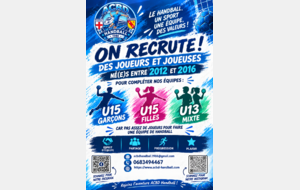 Recherche de joueuses et joueurs